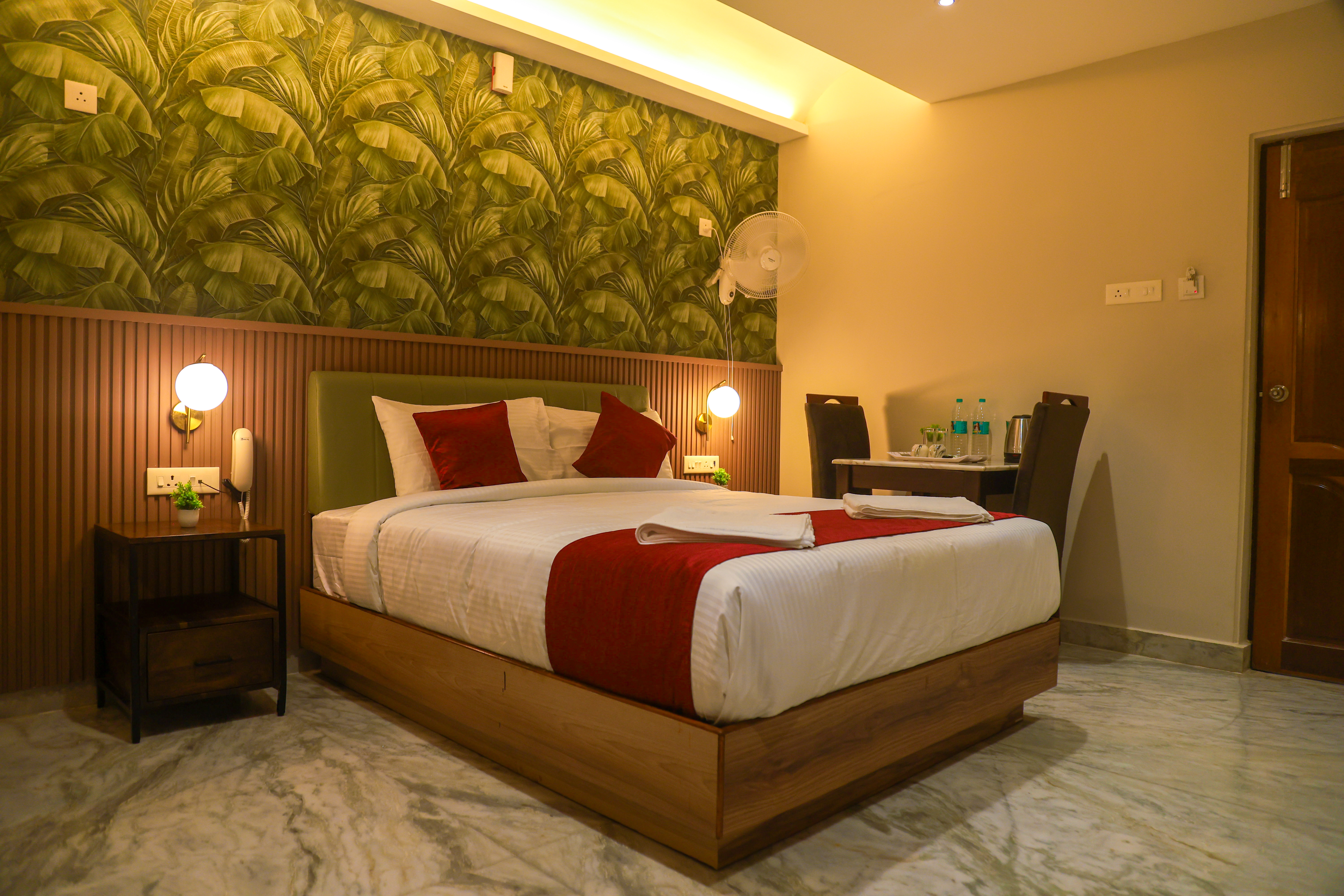 Triple Sharing AC Bedroom - Budget Hotel Rooms in Puducherry